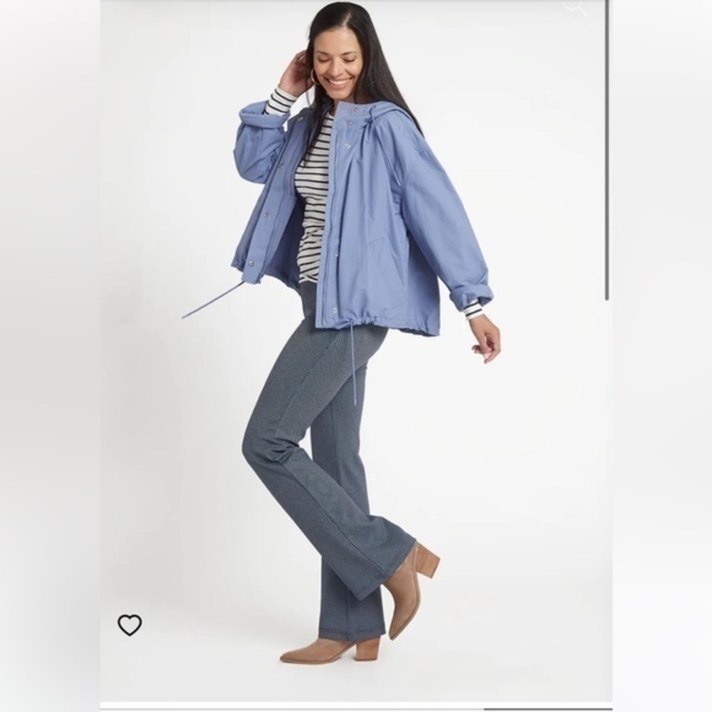Light Blue Hooded Jacket - Women